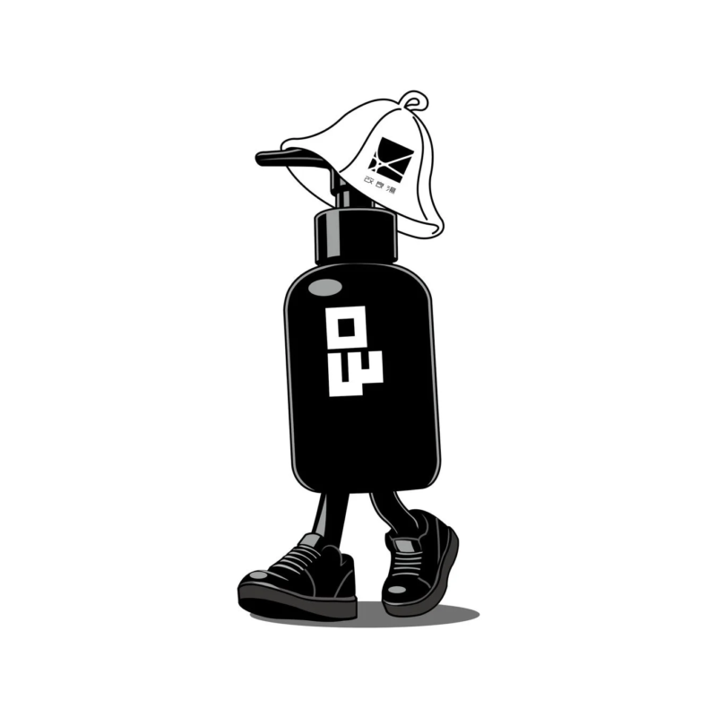 Personaje de botella de bomba de Kairyu-yu