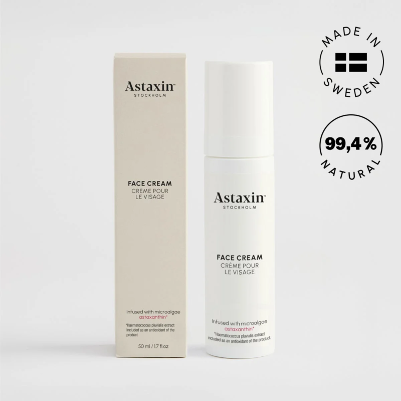 Astaxin Face Cream en su envase