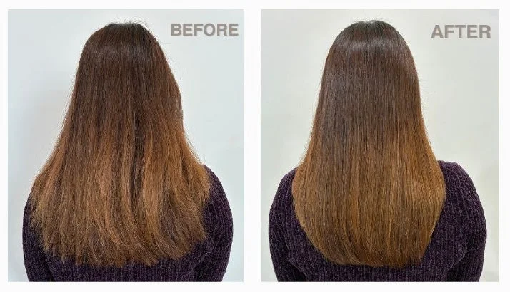 Cabello antes y despu&eacute;s del tratamiento