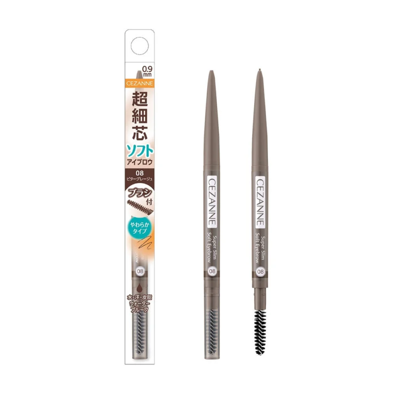 Cezanne Super Slim Soft Eyebrow 08 Bitter Greige