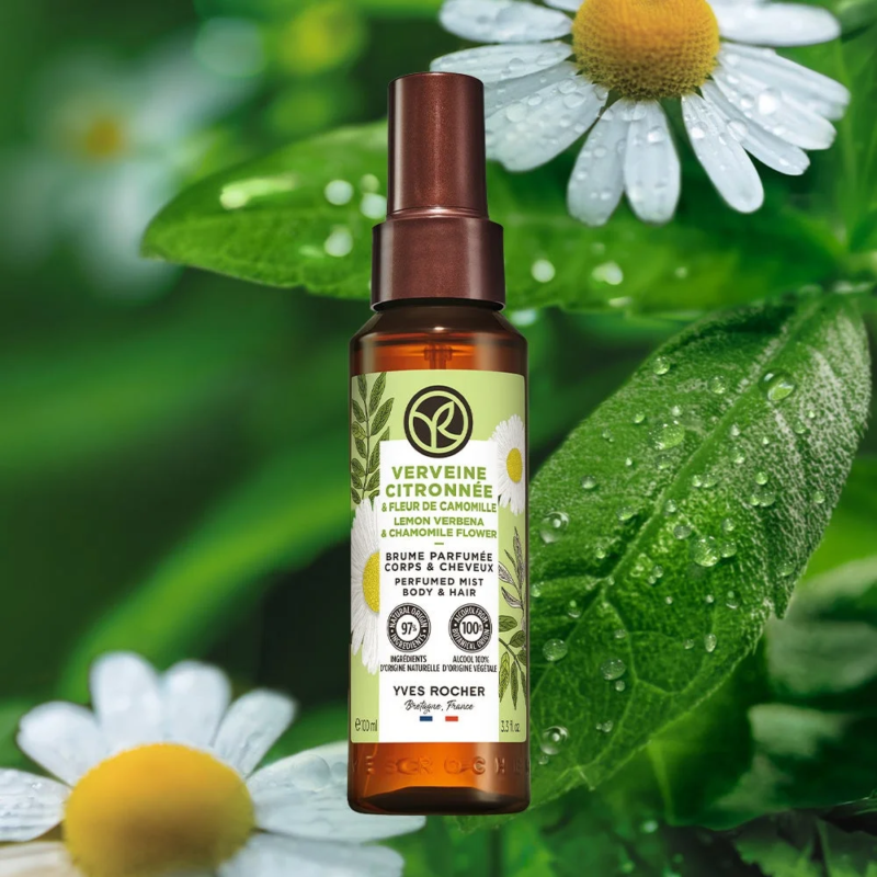 Spray perfumado para cuerpo y cabello Lemon Verbena & Chamomile Flower