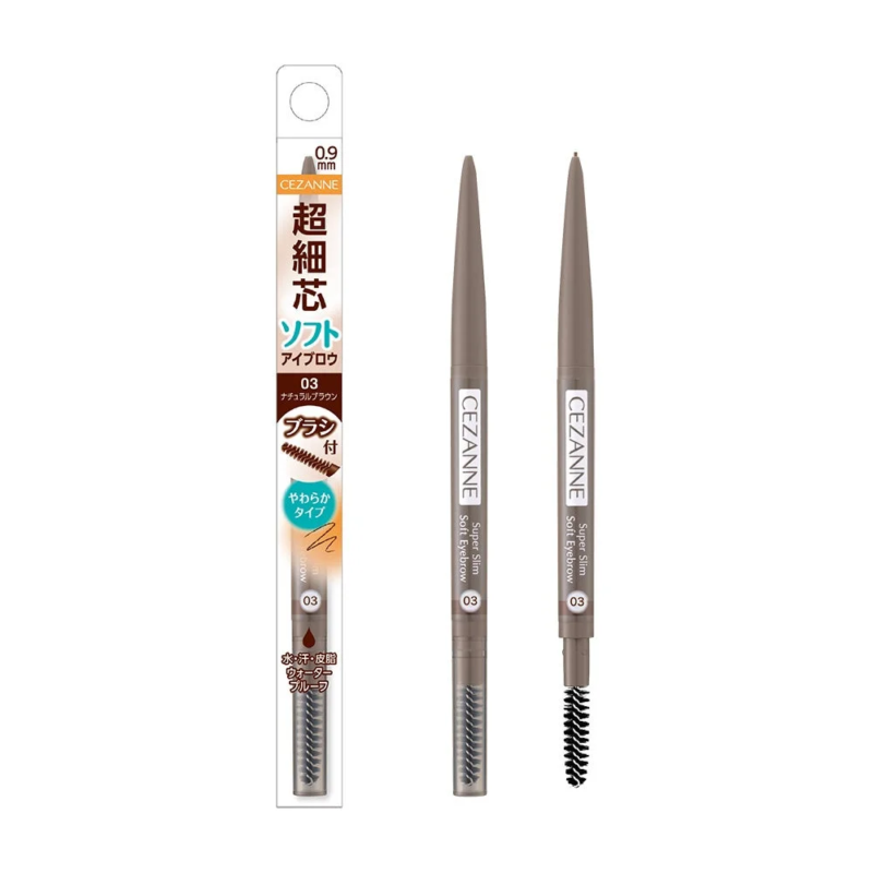 Cezanne Super Slim Soft Eyebrow 03 Natural Brown
