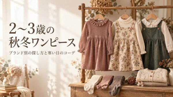 2〜3歳の秋冬ワンピース ブランド別の探し方と寒い日のコーデ