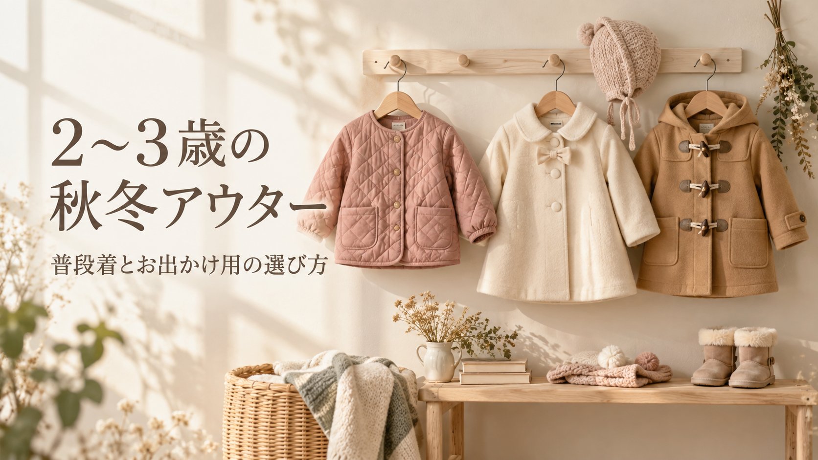 2〜3歳の秋冬アウター 普段着とお出かけ用の選び方