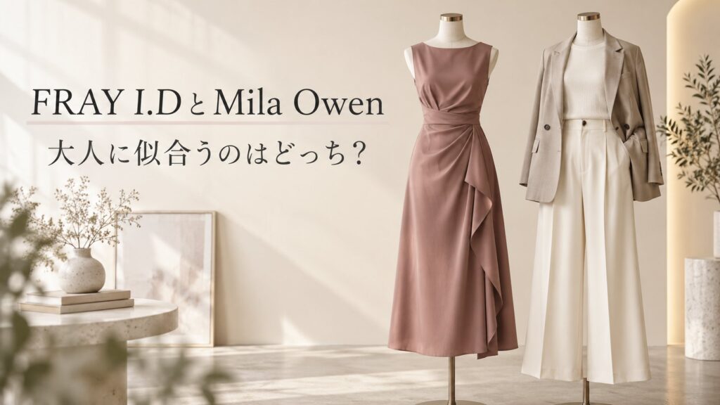 FRAY I.DとMila Owen 大人に似合うのはどっち？