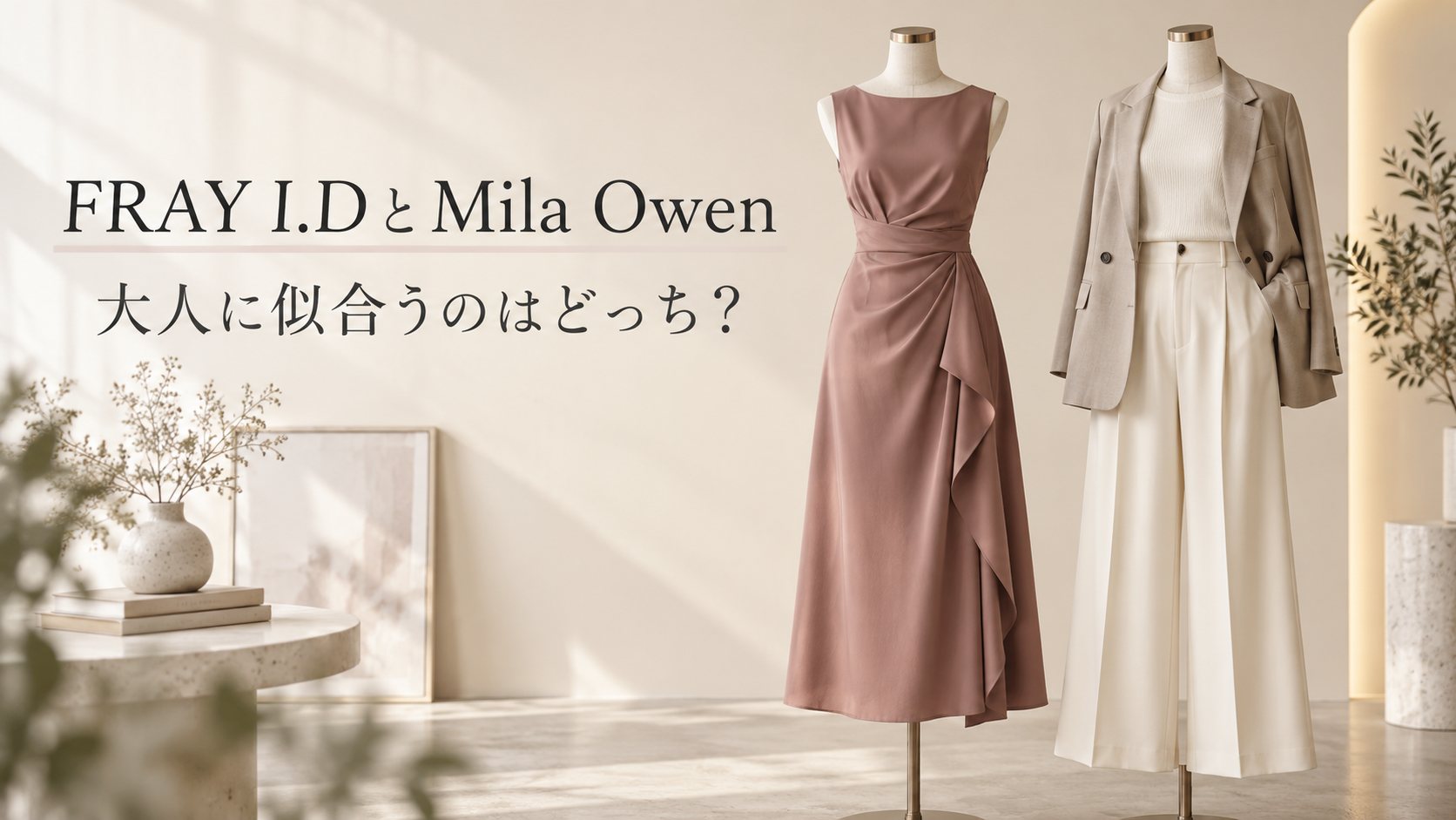 FRAY I.DとMila Owen 大人に似合うのはどっち?