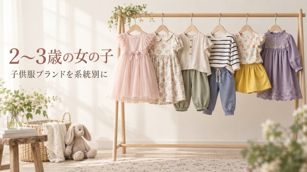 2〜3歳の女の子 子供服ブランドを系統別に