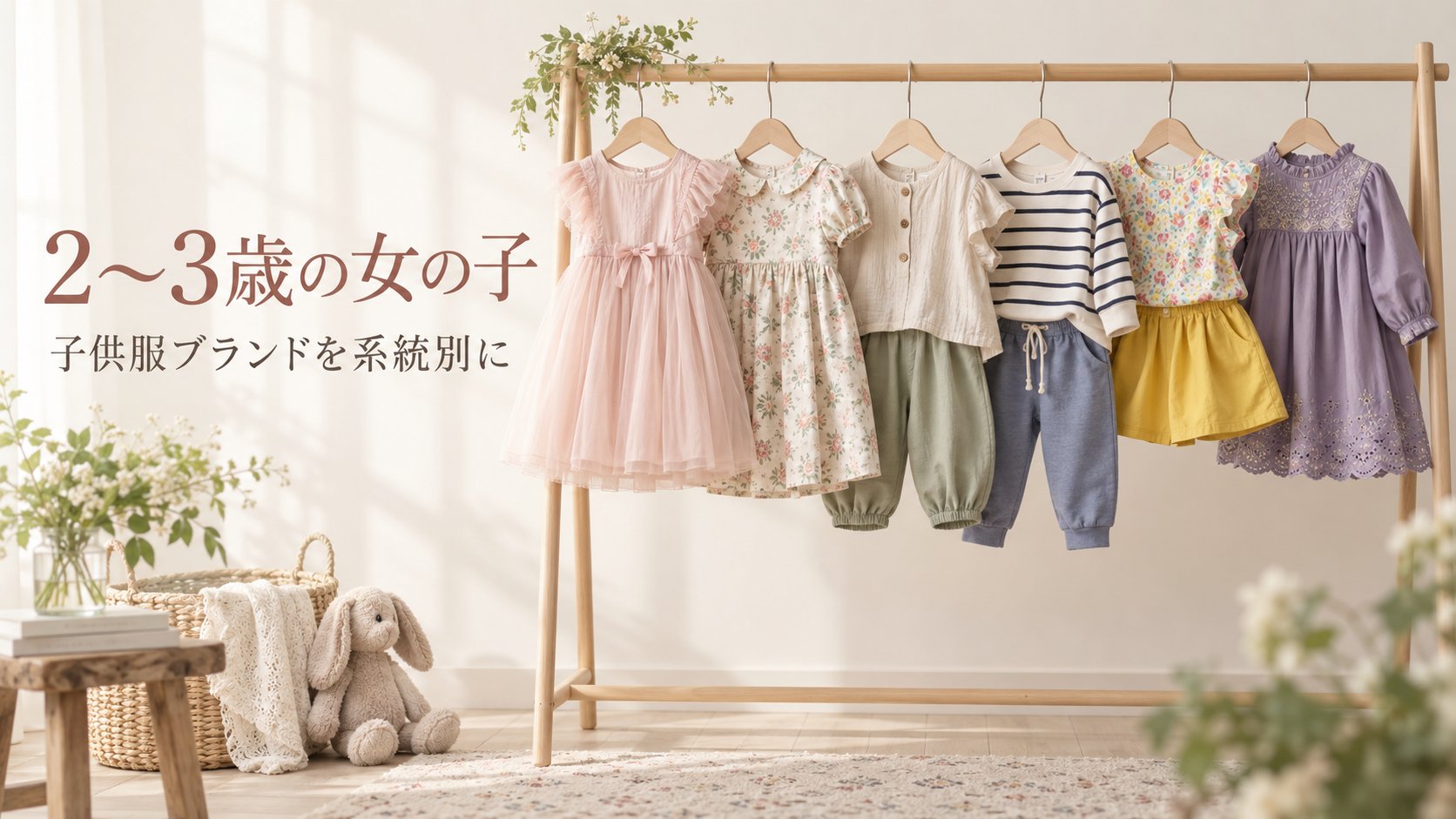 2〜3歳の女の子 子供服ブランドを系統別に