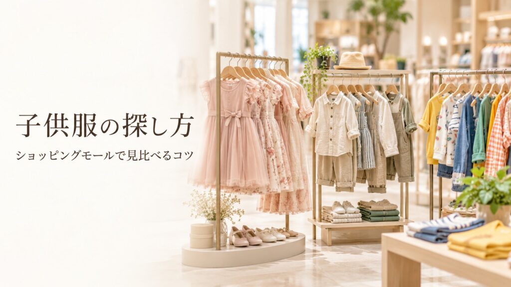 子供服の探し方 ショッピングモールで見比べるコツ