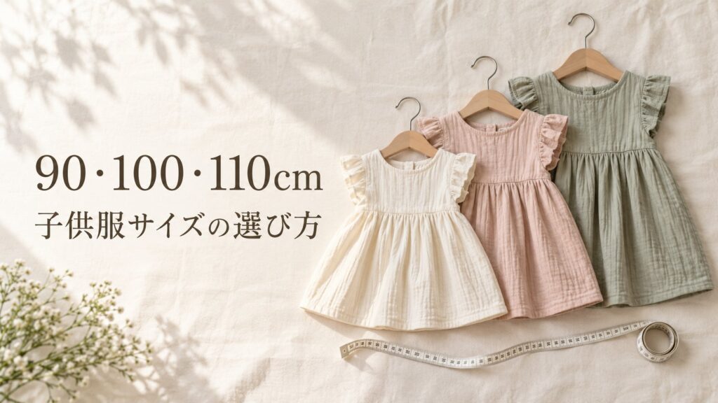90・100・110cm 子供服サイズの選び方