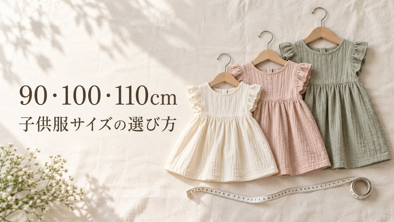90・100・110cm 子供服サイズの選び方