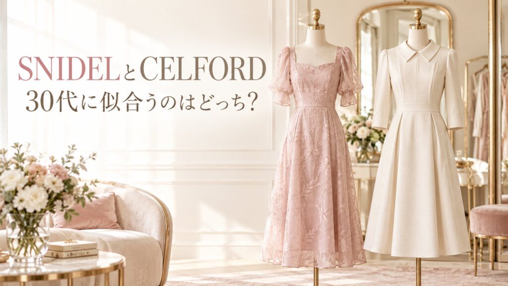 SNIDELとCELFORD 30代に似合うのはどっち？