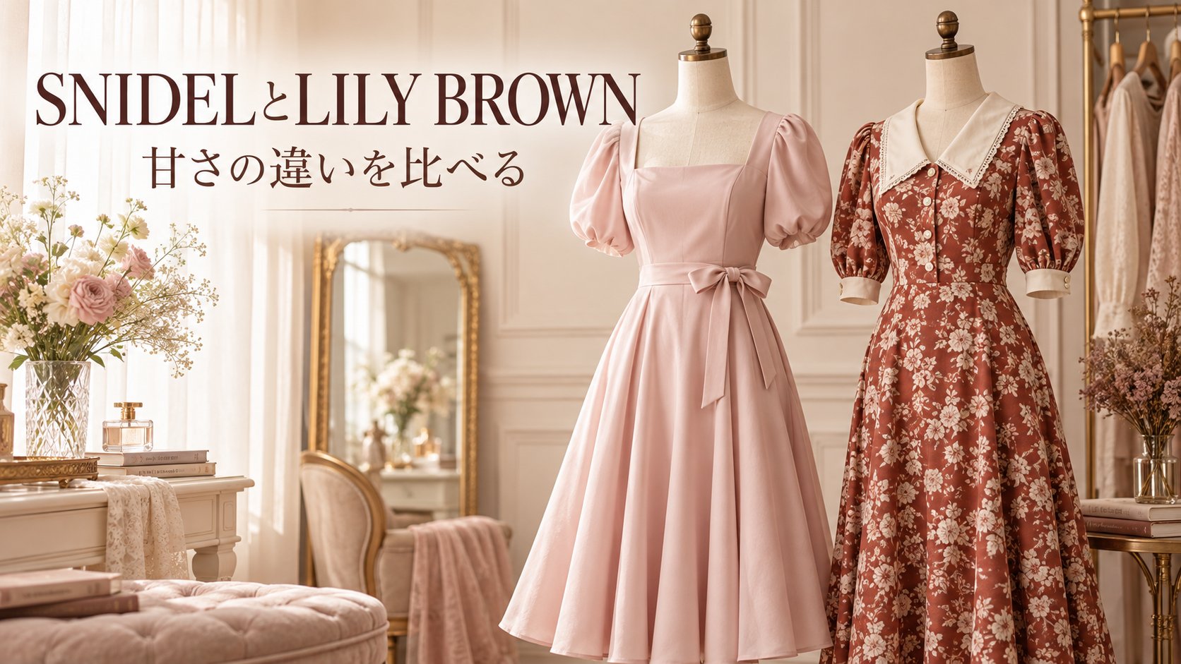 SNIDELとLILY BROWN 甘さの違いを比べる