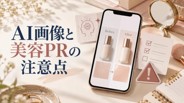 AI画像と美容PRの注意点のアイキャッチ