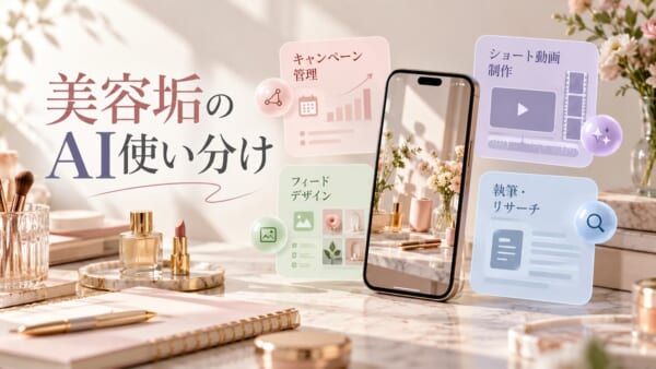 美容垢のAI使い分けのアイキャッチ