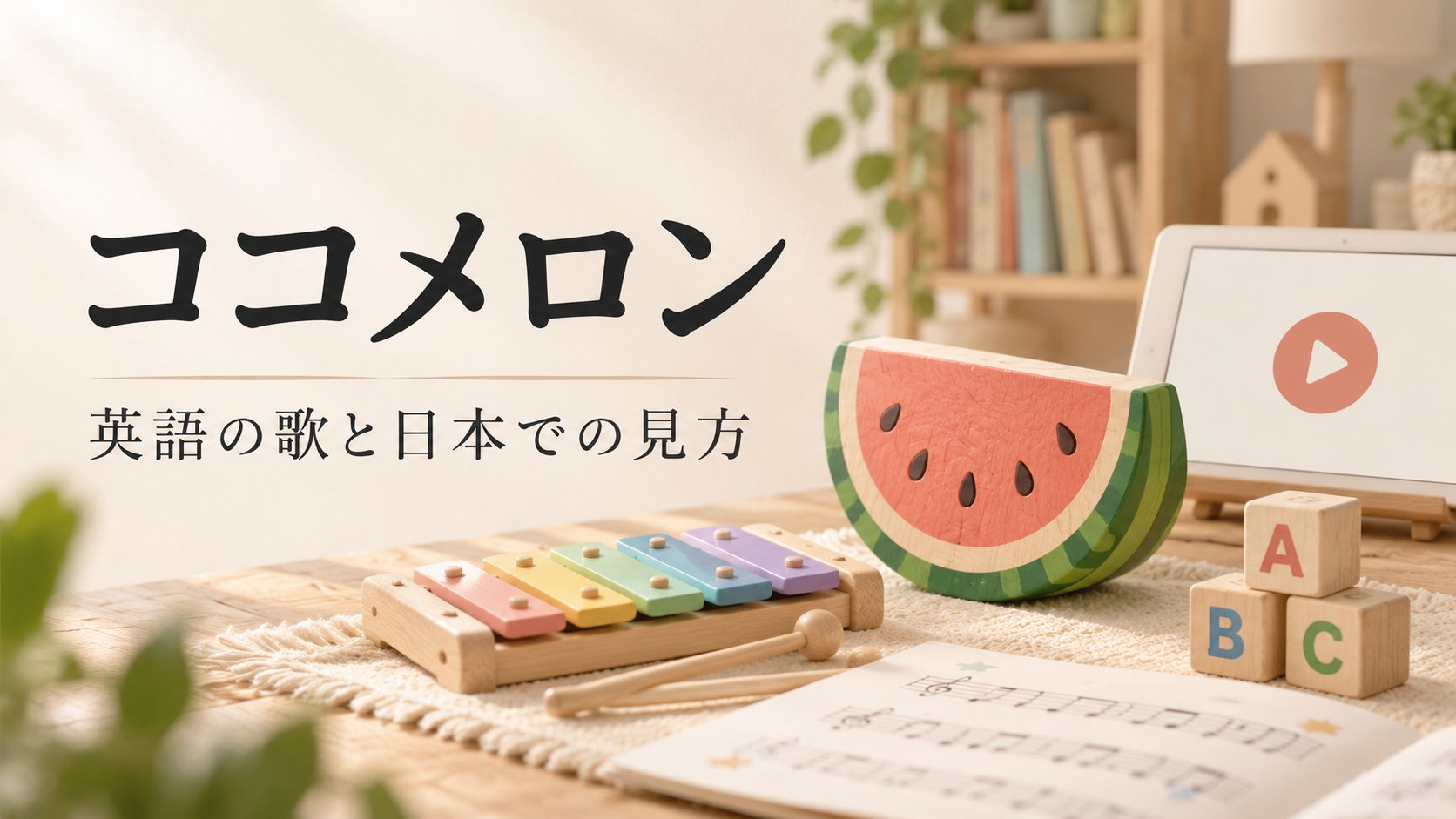 ココメロン 英語の歌と日本での見方