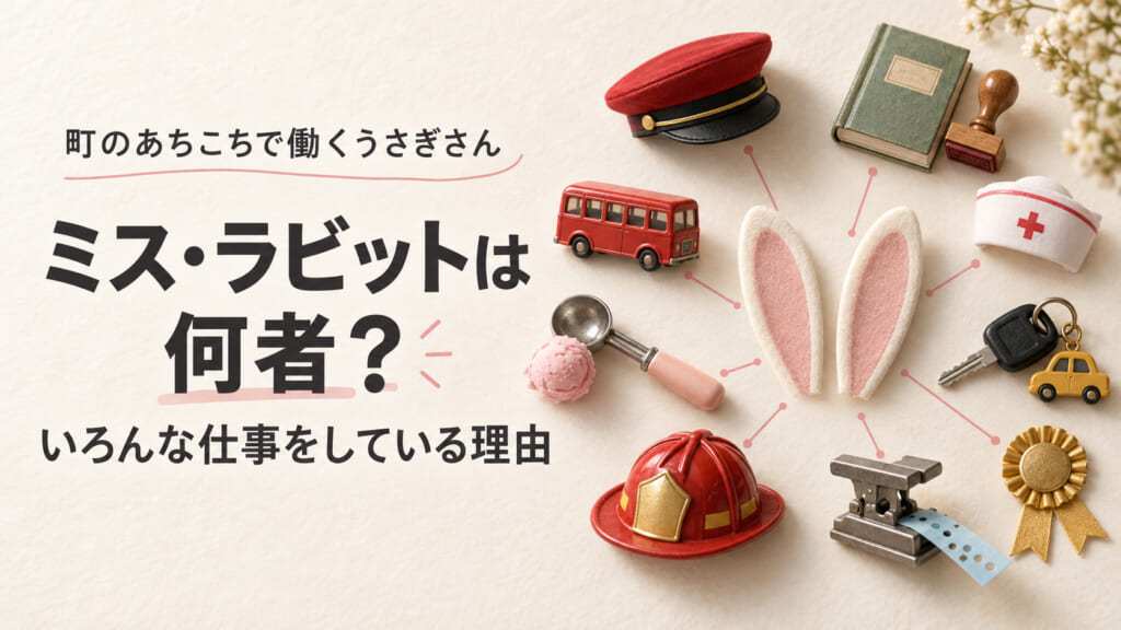 ペッパピッグ ミス・ラビット（いろんな仕事をするうさぎ）のアイキャッチ