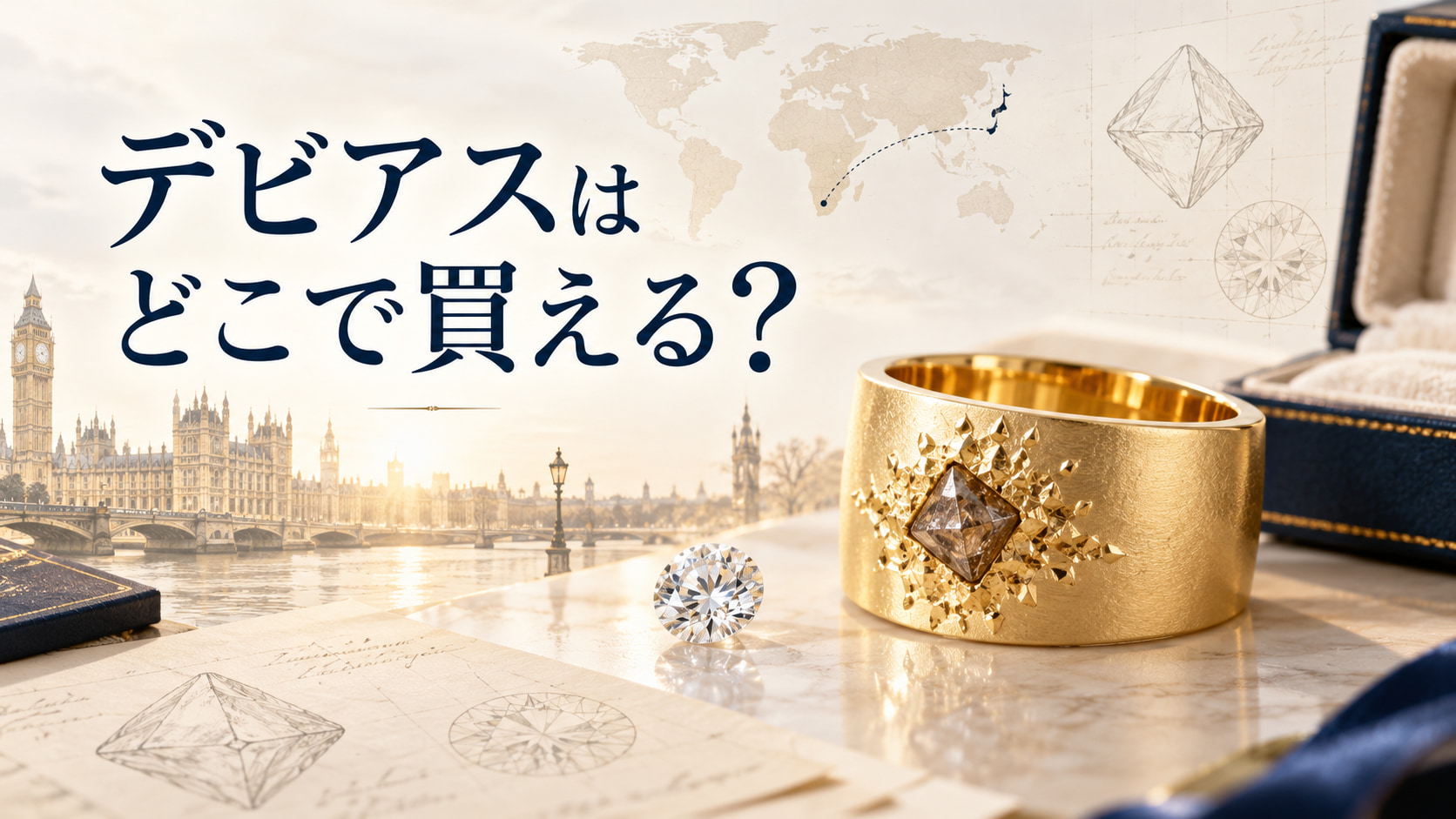 デビアス(De Beers)のダイヤモンドリング