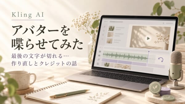 Kling AI アバターを喋らせてみた 最後の文字が切れる 作り直しとクレジットの話