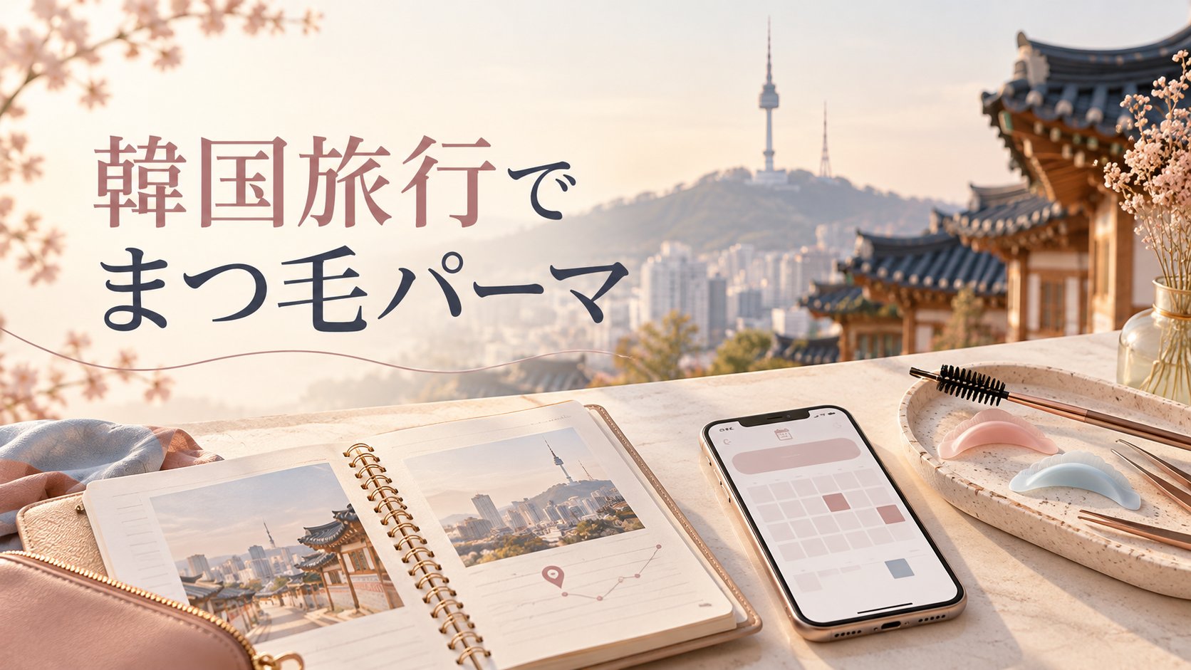 韓国旅行でまつ毛パーマのアイキャッチ