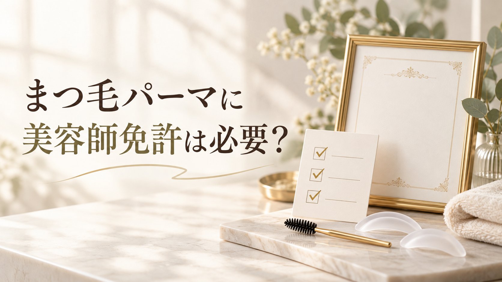 まつ毛パーマに美容師免許は必要?のアイキャッチ