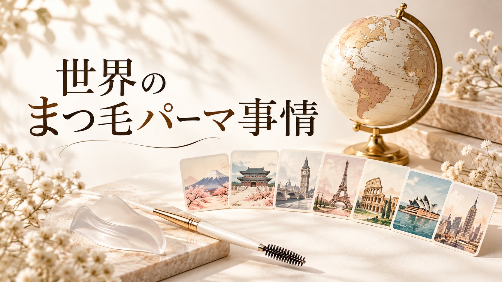 世界のまつ毛パーマ事情のアイキャッチ